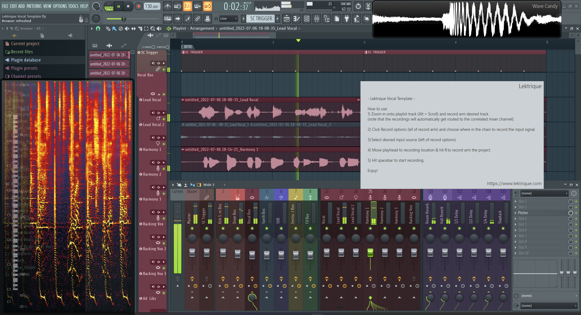 FL Studio Vocal Template Lektrique